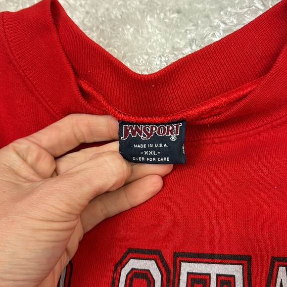 Vintage jansport XXL Ohio state sweatshirt red - Picture 3 of 6